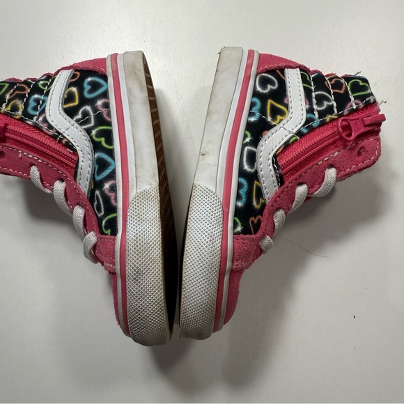 Vans Kids Pink High-Top Sneakers Toddler Size 5 - Picture 6 of 11